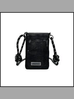 Mesh Crossbody Phone Bag Nylon Small Shoulder Purse Vertical Phone Pouch
